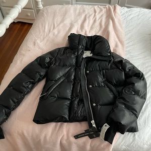 BRAND NEW Black leather SAM jacket